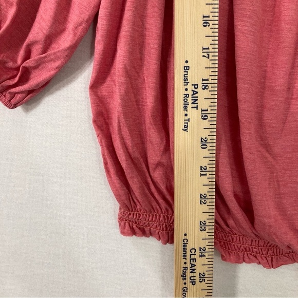 New Max Studio Dusty Pink Soft Stretch Rayon Casual Top size Medium - Picture 7 of 9